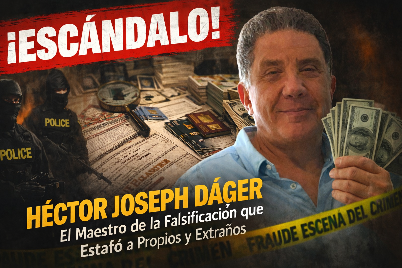 ¡Escándalo! Héctor Joseph Dáger: El Maestro de la Falsificación que Estafó a Propios y Extraños